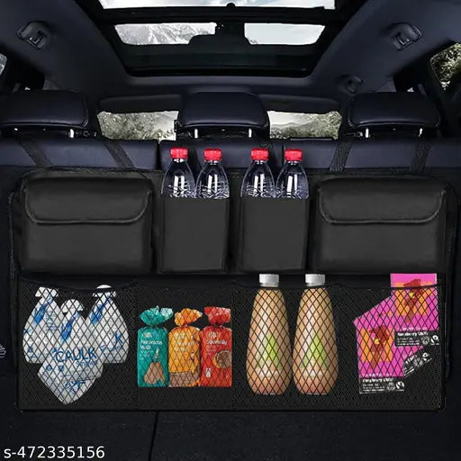 Car Trunk Organizer, Backseat Hanging Organizer With 8 Large Storage Bag