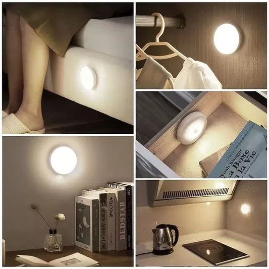 Motion Sensor Light for Home with USB Charging Wireless LED Night Light (Pack of 2)